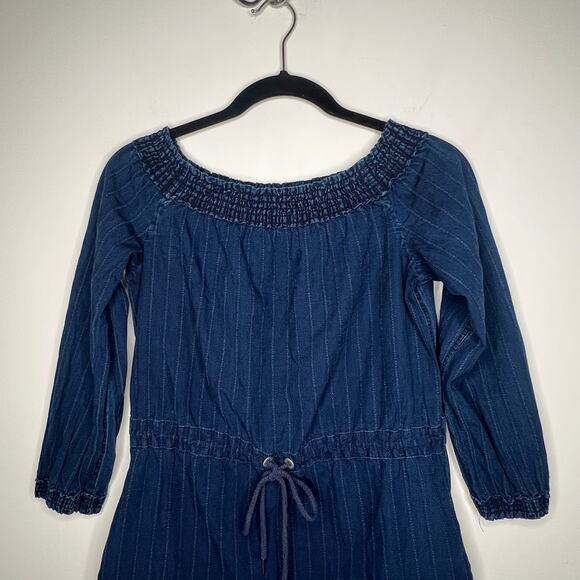 Rag & Bone Drew Off Shoulder Indigo Denim Dress Size Small - Picture 7 of 8